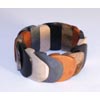 Overlapping Wood Elastic Bracelet