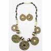 Brass Studded Jewelry Set