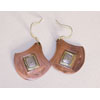 Tri Tone Tuareg Crecent Earrings